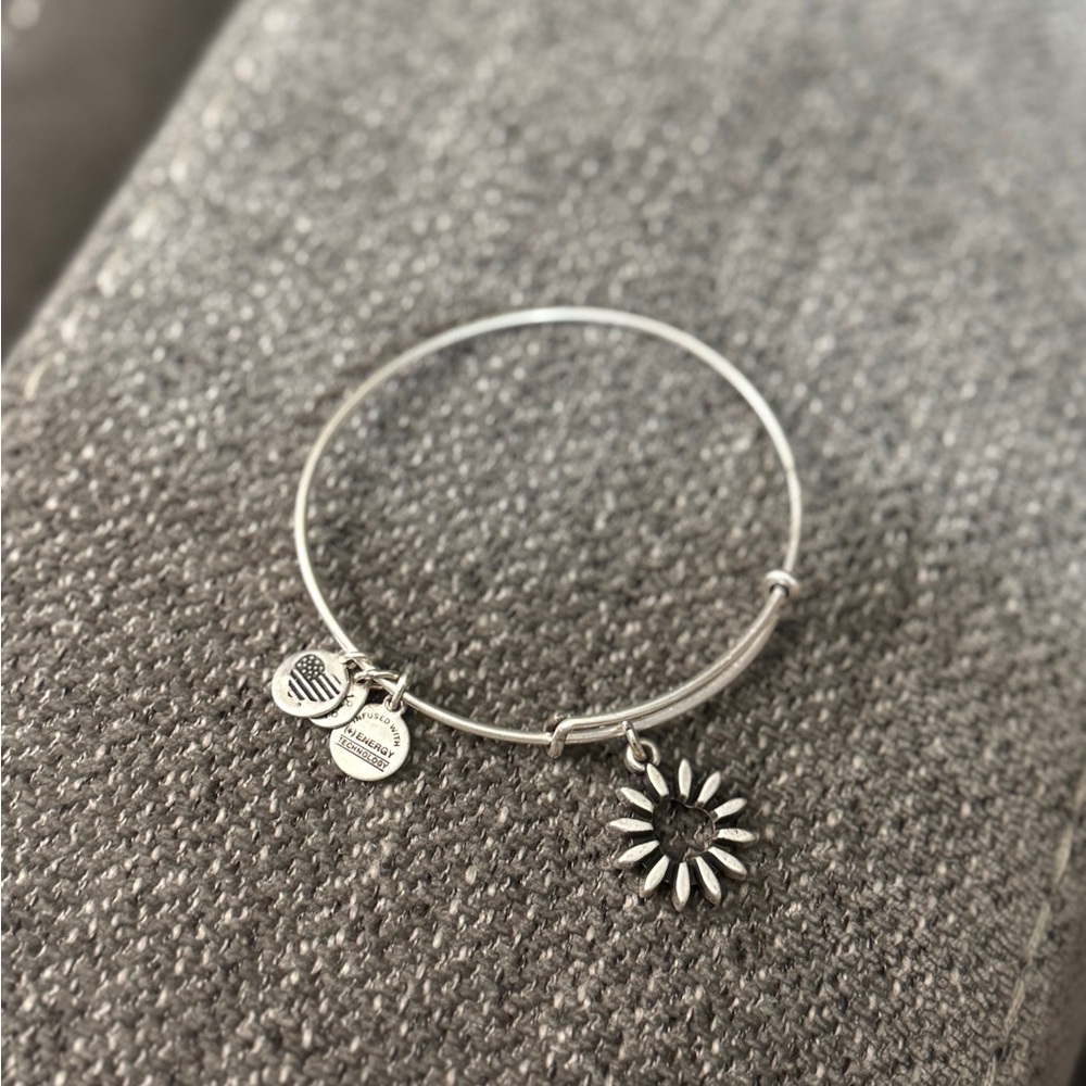 Alex and Ani Heart Cut-Out and Sun Bracelet
